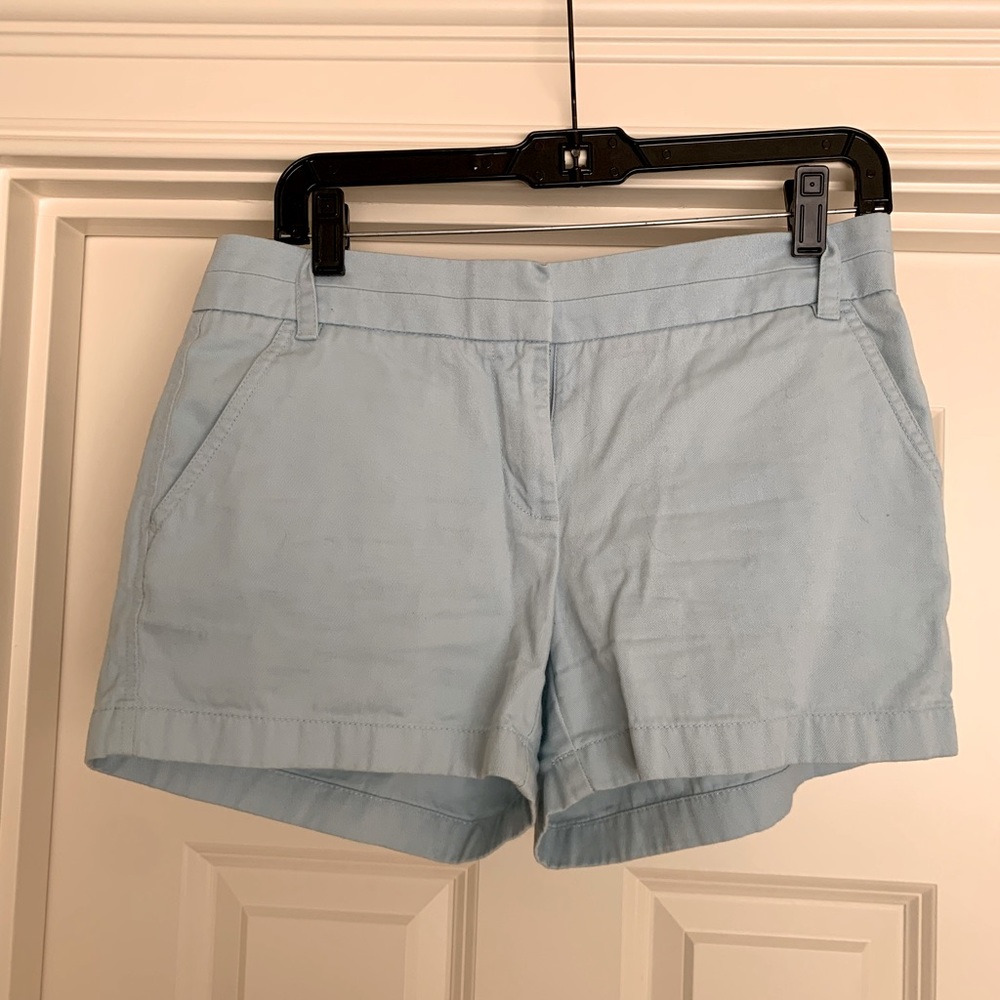 J Crew Sky Blue Chino Shorts